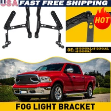 2x Fog Light Bracket Kit Fits For Dodge Ram 1500 2013 2014 2015 2016 2017 2018