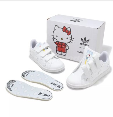 Adidas x Hello Kitty Stan Smith Comfort Closure Shoes Kids | eBay