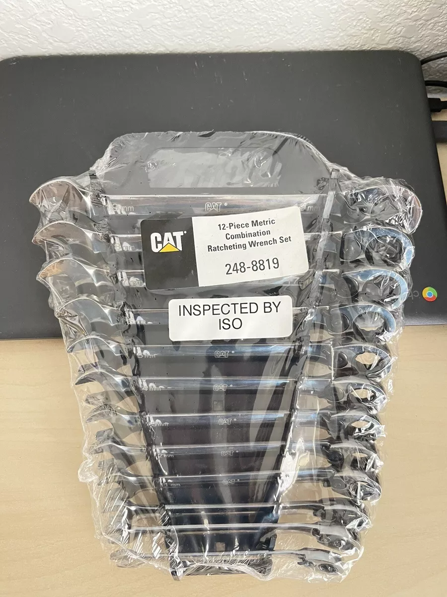 Snap On CAT 12 Piece Set 8 19mm Metric Flank Drive Plus Wrenches 12 Point