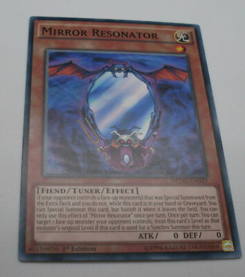 Yu-Gi-Oh Karte - Mirror Resonator - Fiend / Tuner / Effect - Yugioh Neu