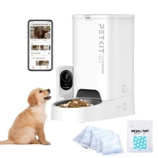 PETKIT Automatic Cat-Dog Feeder  with Camera, 5Pcs Desiccant, 2-Way Audio