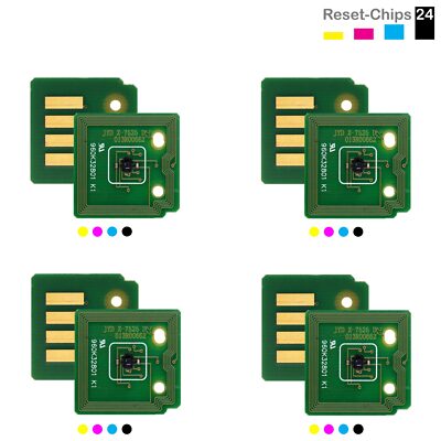 4x Trommel Chip Y/M/C/K passt für Xerox WorkCentre 7525 7530 7535 7545 7556 7825