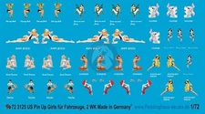 Peddinghaus 1/72 Pinup Girl & Decorative Paintings US AFV & Vehicles WWII 3125