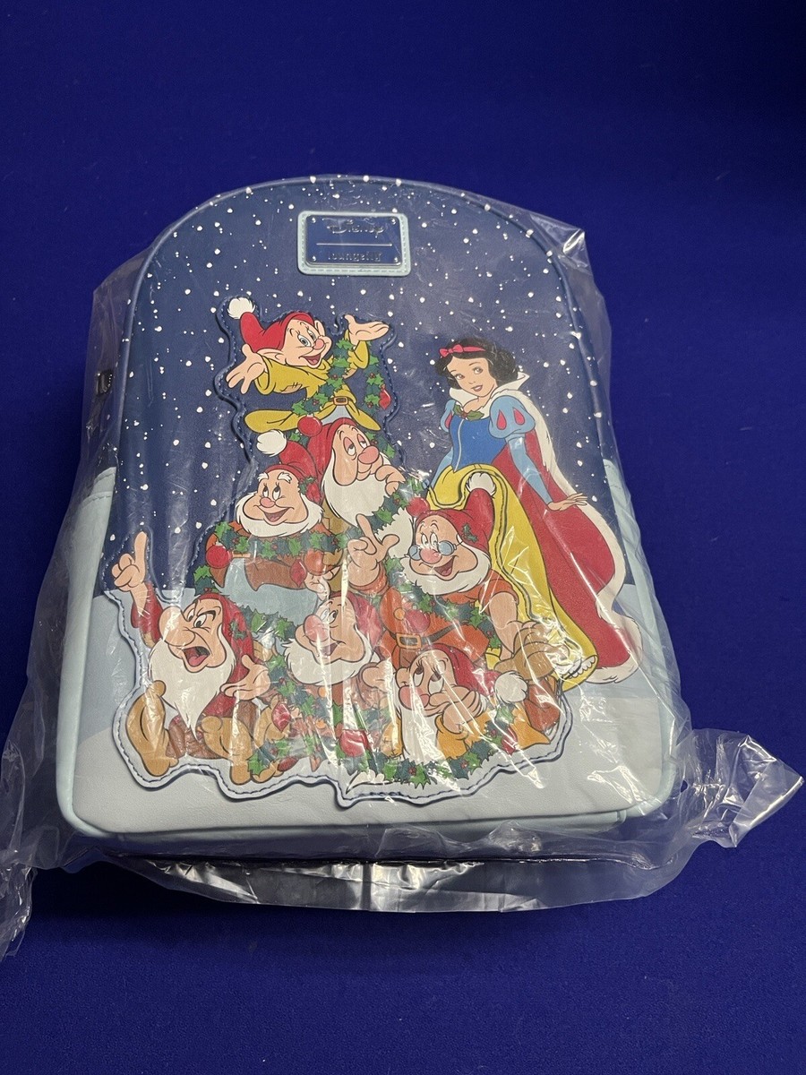 Loungefly Disney 85thAnniversary Snow White & Seven Dwarfs Holiday Mini Backpack Loungefly Snow White and the Seven Dwarfs 85th Anniversary  main image 2