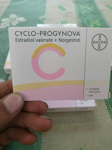 1 Box  @ 21 Tab Cyclo-Progynova Valerate Norgestrel