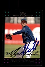Signed Baseball Card Auto 2007 Topps #13 Miguel Batista Seattle Mariners