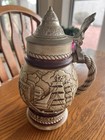 New ListingAvon 1977 Lidded 9" Ceramic Beer Stein Tall Ships, Made In Brazil