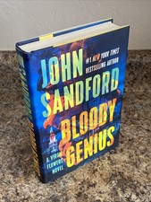 Bloody Genius SIGNED by John Sandford - 1st Prt / 1st Ed Near Fine Hardcover