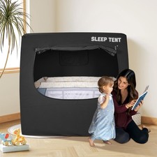 Crib Blackout Tent for Pack N Play, Brethable Baby Sleep Tent for Full Size C...