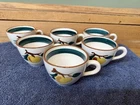 Vintage Stangl Pottery Fruit Pattern  Coffee Cups X 6