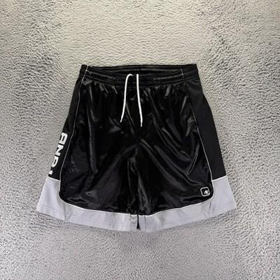VTG AND1 All Court Colorblock Shorts Mens L Black Polyester Athletic Basketball