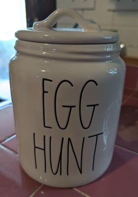 EASTER  Egg Hunt  Canister Rae Dunn Artisan Collection By Magenta 8 in Tall New
