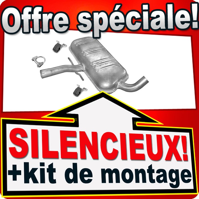 Silencieux intermédiaire VW Passat B4 2.0 150CH pot échappement central berline break essence