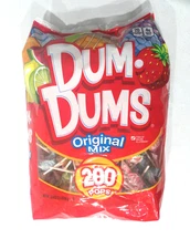 DUM DUMS Pops 200 Count Original Classic Flavor Mix Variety Lollipop Party Candy