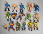 Vintage MOTU Action Figures 1980's He-Man Toys Lot of 16 For Parts / Repair