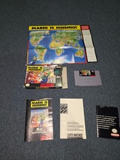 Mario is Missing (Super Nintendo, 1993) SNES CIB COMPLETE