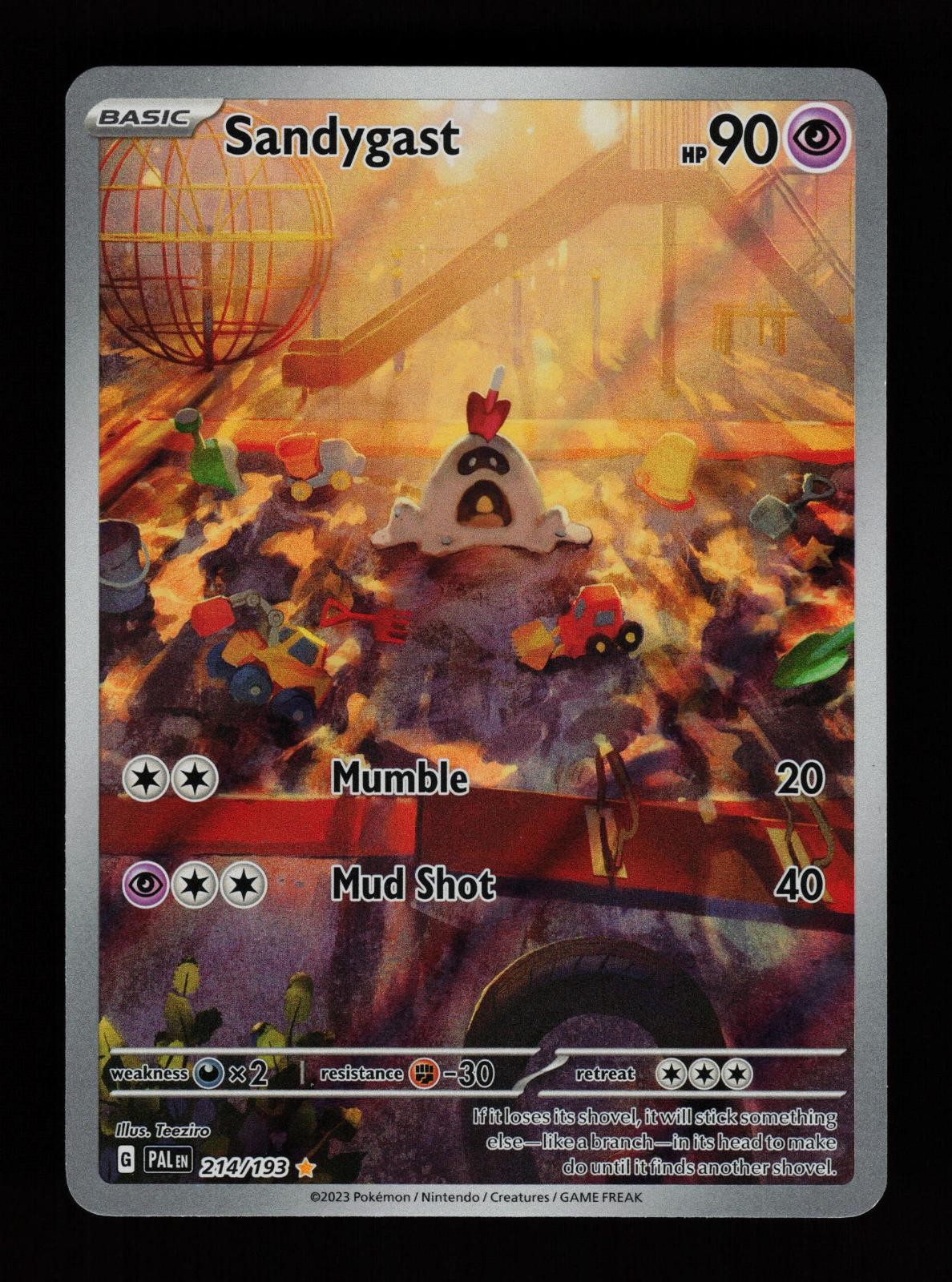 Sandygast 214/193 Holo Illustration Rare Paldea Evolved Pokemon Cards