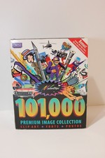 MASTER CLIPS 101,000 Premium Image Collection Fonts Art CD Pack w/Manuals