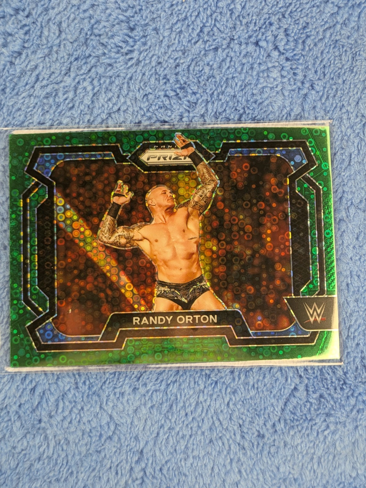 2024 Panini Prizm WWE - Randy Orton #17 Green under Card Prizm /49