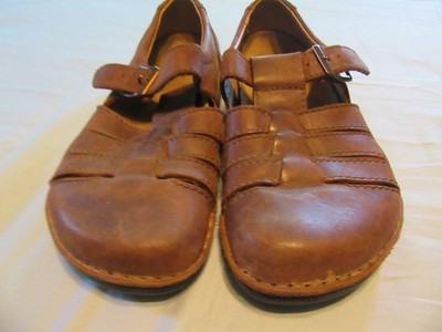 Womens Birkenstock Brown Leather Fisherman Sandals Sz 10