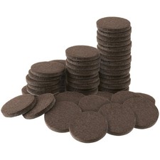 1" Round Heavy Duty Self Stick Felt Furniture Pads, Protect Hardwood Floors f...