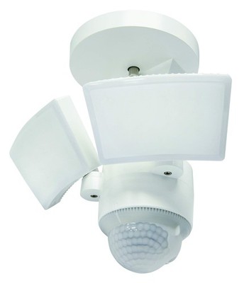 IQ America LM1811 Motion Security Flood Light Eave/Soffit or Wall White