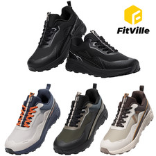 FitVille Mens Extra Wide Trail Running Walking Shoes Lightweight Max Cushioning