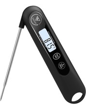Digital Meat Instant Read Cooking Thermometer with Backlight & Foldable Probe
