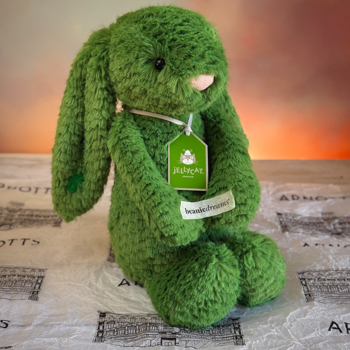 🍀 Bláthnaid Bunny 🍀 | Jellycat Blathnaid Luxe Bashful | Ireland
