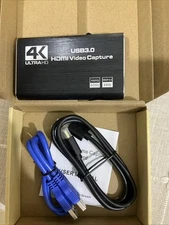 4K Video Capture Card 1080P 60fps HD Camera Recording HDMI to USB 3.0 Live Game