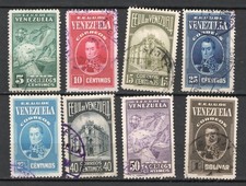 Vénézuela YT 200-207 oblitéré