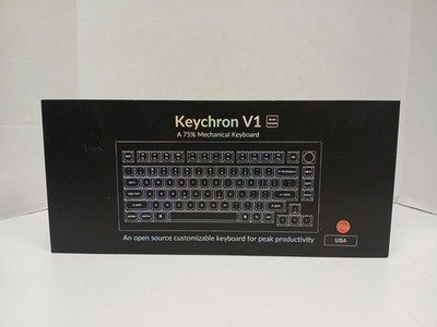 Keychron V1 Wired mechanical Keyboard Brown Switches *FOR PARTS*