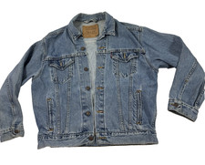 Levi  s Denim Trucker Jacket 57510 Youth Large 16/18 Vtg 90s-y2k Blue Jean