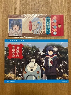 120 Laid-Back Camp Postcard Mobile Cleaner Shima Rin