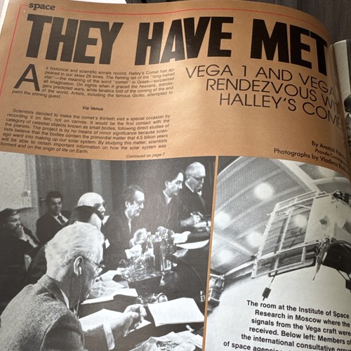 RARE! Soviet Life Magazine Aug 1986 (Has Soviet Reporting on Halley's Comet) - Picture 5 of 9
