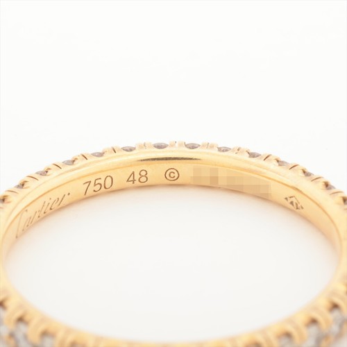 Anillo Cartier Etincelle Doo Cartier Eternidad Completa Diamantes 750 (YG) 1.6g 48 - Imagen 3 de 3