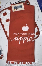 Kitchen Cotton Dish Towel & Pot Holder Set - PICK YOUR OWN APPLES 