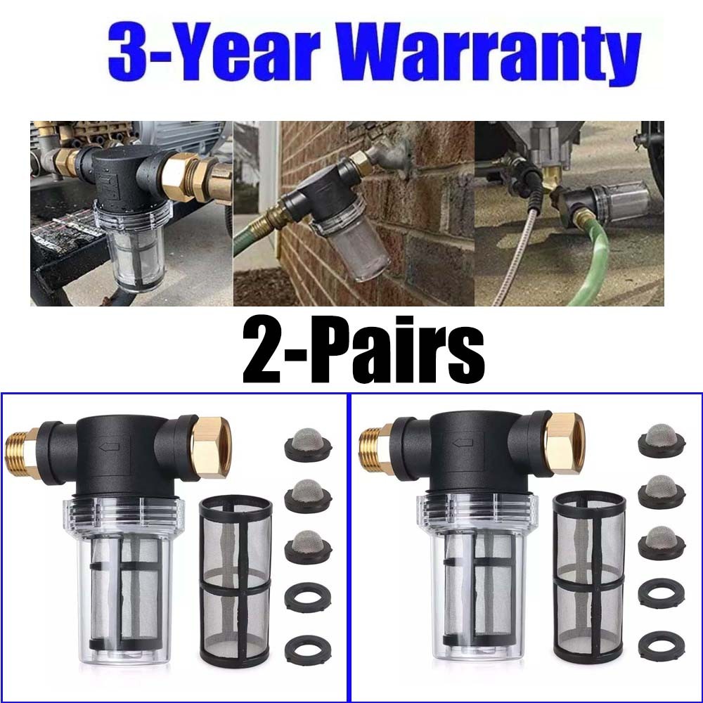 40-100 Mesh Inline Garden Hose Water Filter with O-Ring