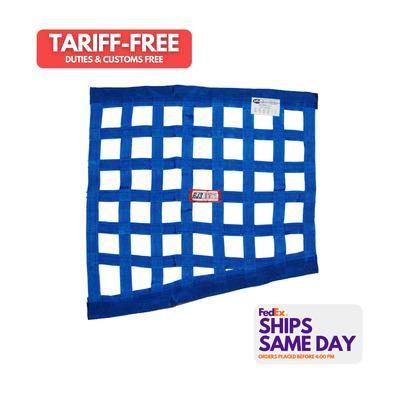 Rjs Safety 10000103, One Blue Nylon Blue Angled Window Net Performance Parts
