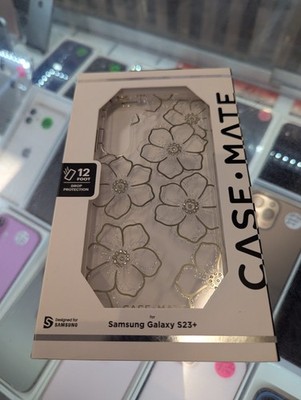 Case-Mate Floral Gems Case for Samsung Galaxy S23 Plus (Gold)