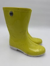 UGG Womens 6 Sienna Rain Boots Yellow Made In USA Waterproof #1014452