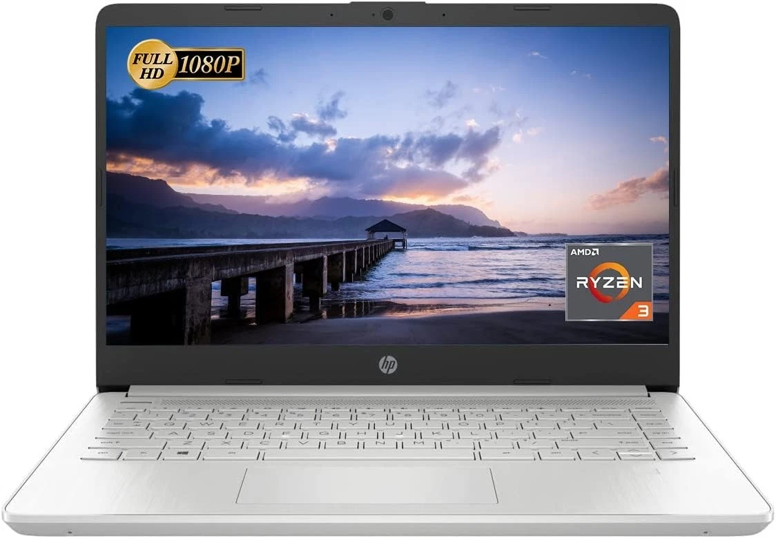 HP 14” Ryzen Student Notebook 3.50GHz 16GB RAM 512GB M.2  Wi-FI Bluetooth Win 11 - Picture 1 of 5