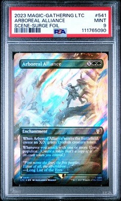 2023 MTG TALES OF MIDDLE-EARTH COMMANDER #541 ARBOREAL ALLIANCE PSA 9