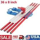 Bull Float Magnesium Concrete Float 36" x 8" Round End Concrete Float Tool Red