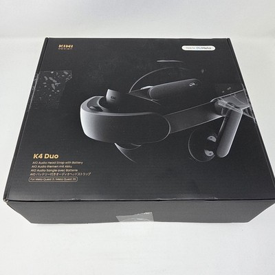 KIWI design Audio Head Strap with Battery for Meta/Oculus Quest 3/3S, K4 Duo Dua