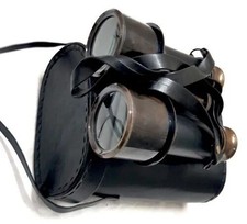 Nautical Brass Binocular Marine Antique Monocular With Leather Box