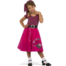 Girls 50's Girl Costume