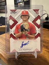 Cal Randall 2022 Leaf Perfect Game 1st Prospect RC Auto #1/1 Blank Back