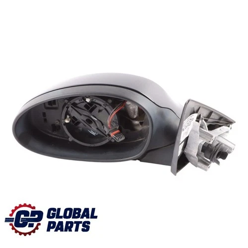 BMW E90 E91 Power Fold Auto Dip Left Wing Mirror N/S Black Sapphire