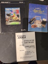 Commodore Amiga 500 Appetizer Enhancer Digi Paint 3 Manuals Only Lot